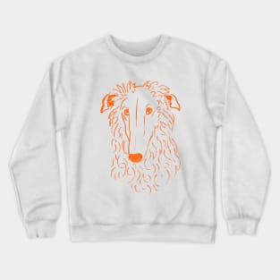 Borzoi (White and Orange) Crewneck Sweatshirt